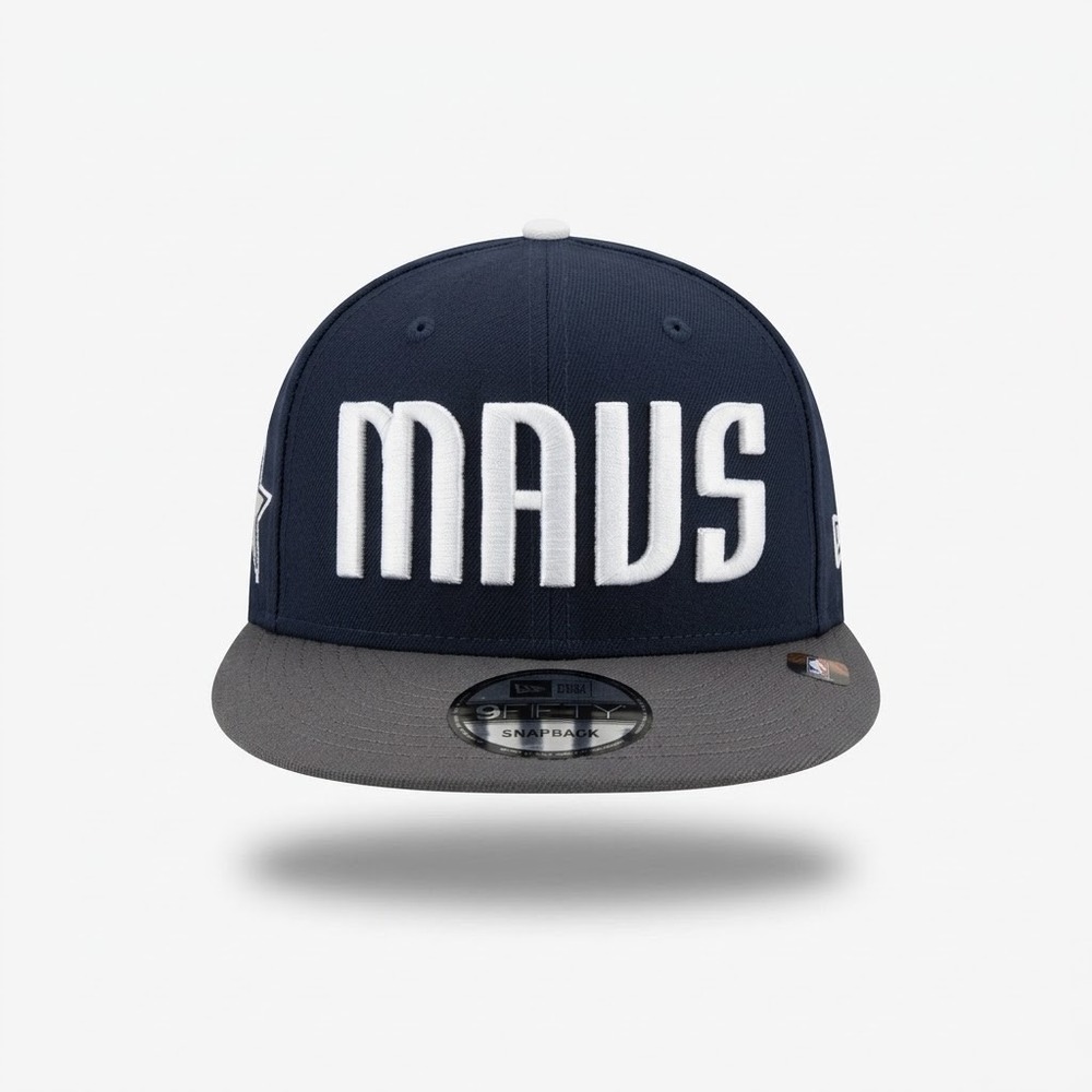 Dallas Mavericks New Era 9FIFTY Statement Edition Snapback Men OSFM Navy NWT